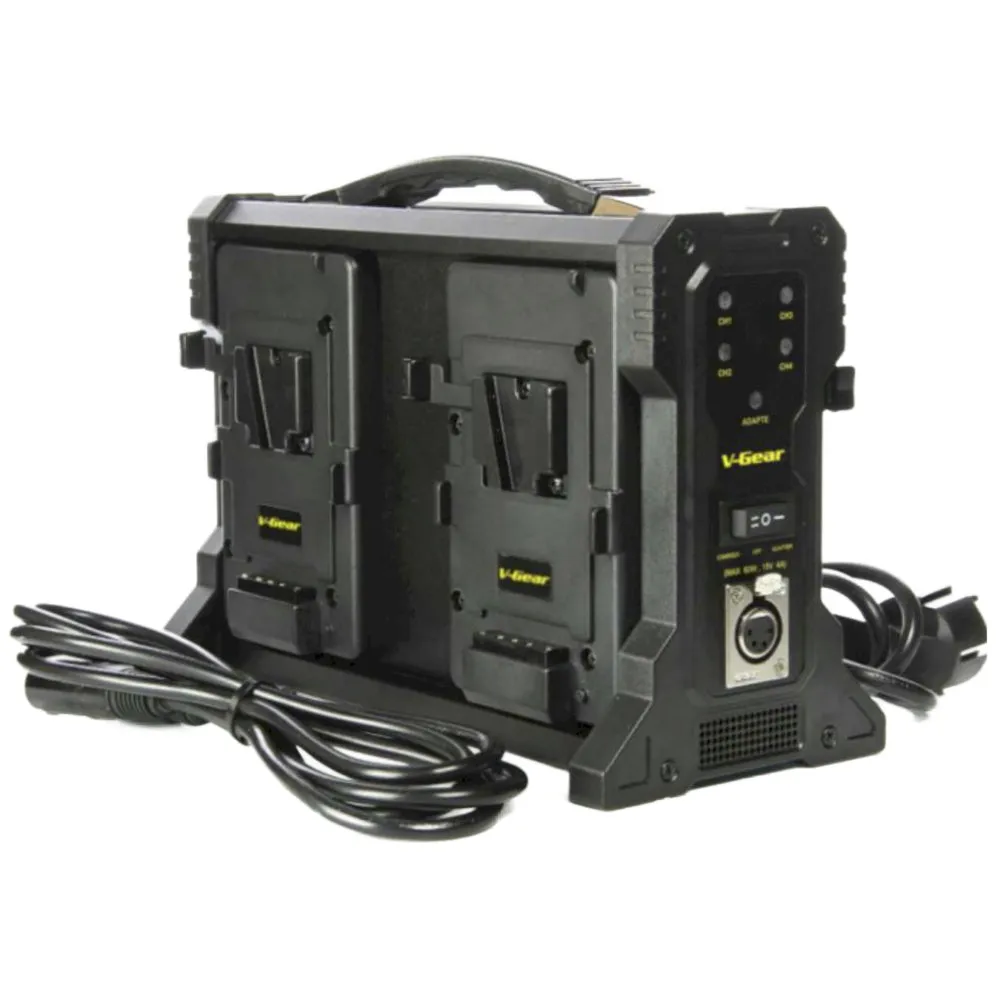 V-Gear VG-4KS Portable Li-ion V-Mount Quad Battery Charger