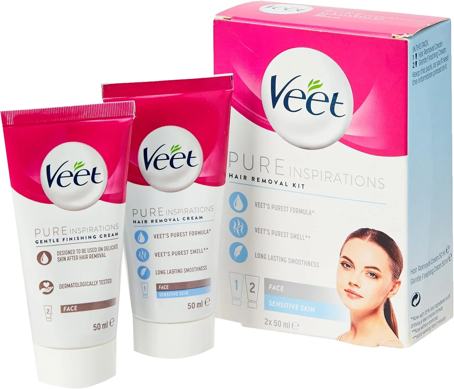 Veet Face Cream Kit Sensitive (2x50ml)