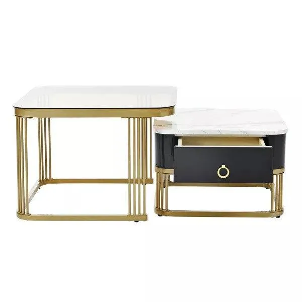 Verve Nesting Tables With Black Drawer