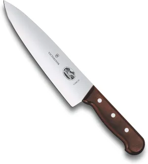 Victorinox Chef's Knife - Kitchen Knife for Home Essentials - Cooking Knife for All Cuts of Meat - Wooden Handle, Extra Wide Blade, 8"