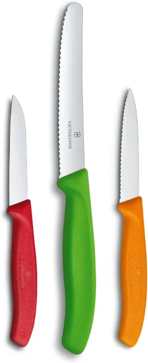 Victorinox Swiss Classic Multicolored 3-Piece Paring Knife Set