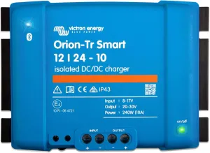 Victron Energy Orion-Tr Smart DC to DC Charger (Bluetooth) - 12/24-Volt 10 amp 240-Watt - Battery Charger for Dual Battery Systems - Isolated