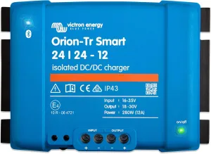Victron Energy Orion-Tr Smart DC to DC Charger (Bluetooth) - 24/24-Volt 12 amp 280-Watt - Battery Charger for Dual Battery Systems - Isolated
