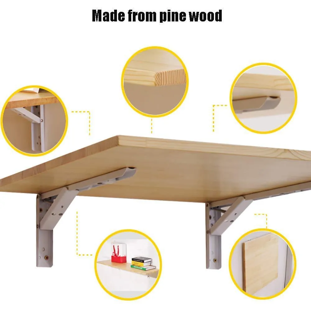 Wall Mount Folding Table Desk,Drop-Leaf Folding Table Kitchen & Dining Table Desk Children Table Customize,length100width50cm