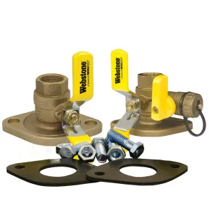 Webstone 41415KIT 1-1/4" Threaded Isolator Circulator Pump Install Kit with Rotating Flange