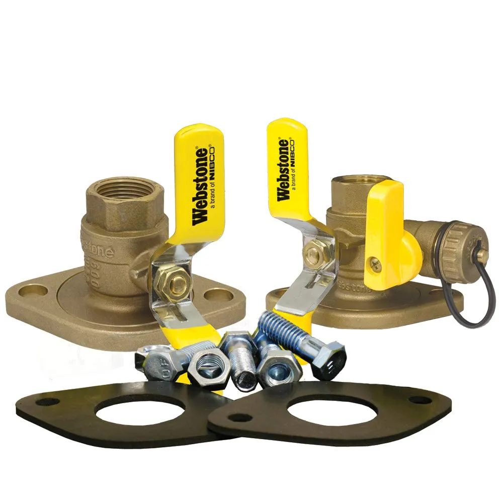 Webstone 41415KIT 1-1/4" Threaded Isolator Circulator Pump Install Kit with Rotating Flange
