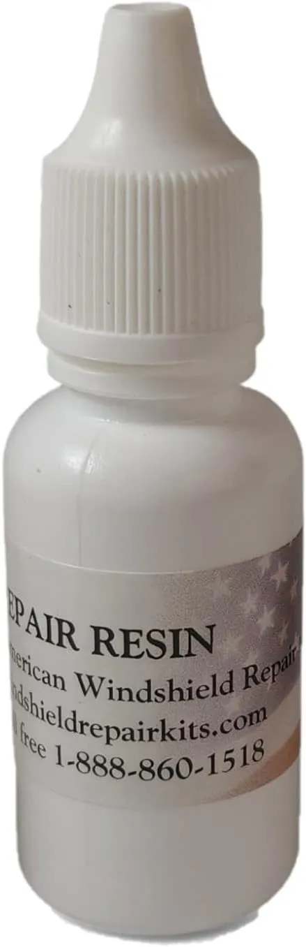 Windshield Repair Resin 3 Pack 15ml Bottles with Built in Dropper - 150 Repairs or More - Cracked Glass Rock Chip Repair Resin - for Windshield Chip Repair Kit Bridge Injector