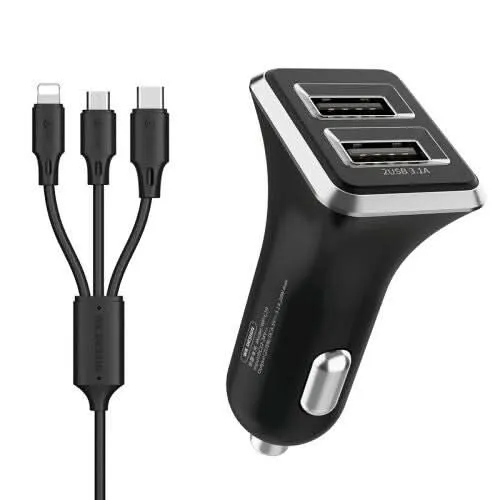 WK Car Charger WP-C19 (Black)