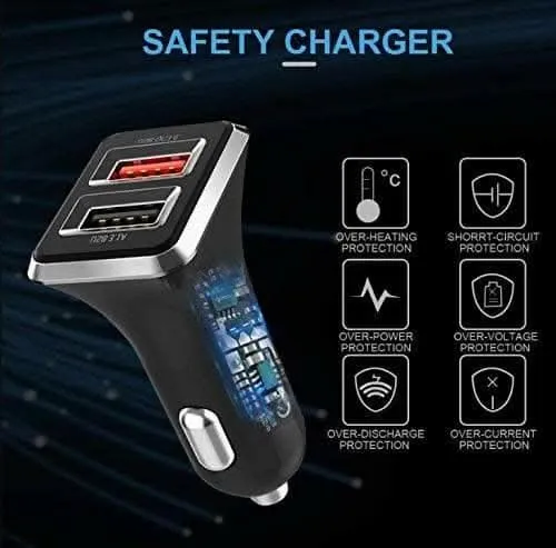 WK Car Charger WP-C19 (Black)