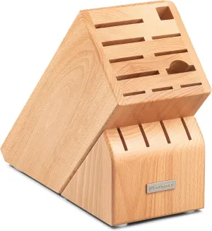 WÜSTHOF 15-Slot Natural Wood Knife Storage Block