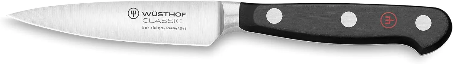 WÜSTHOF Classic 3.5" Demi Bolster Paring Knife, Black