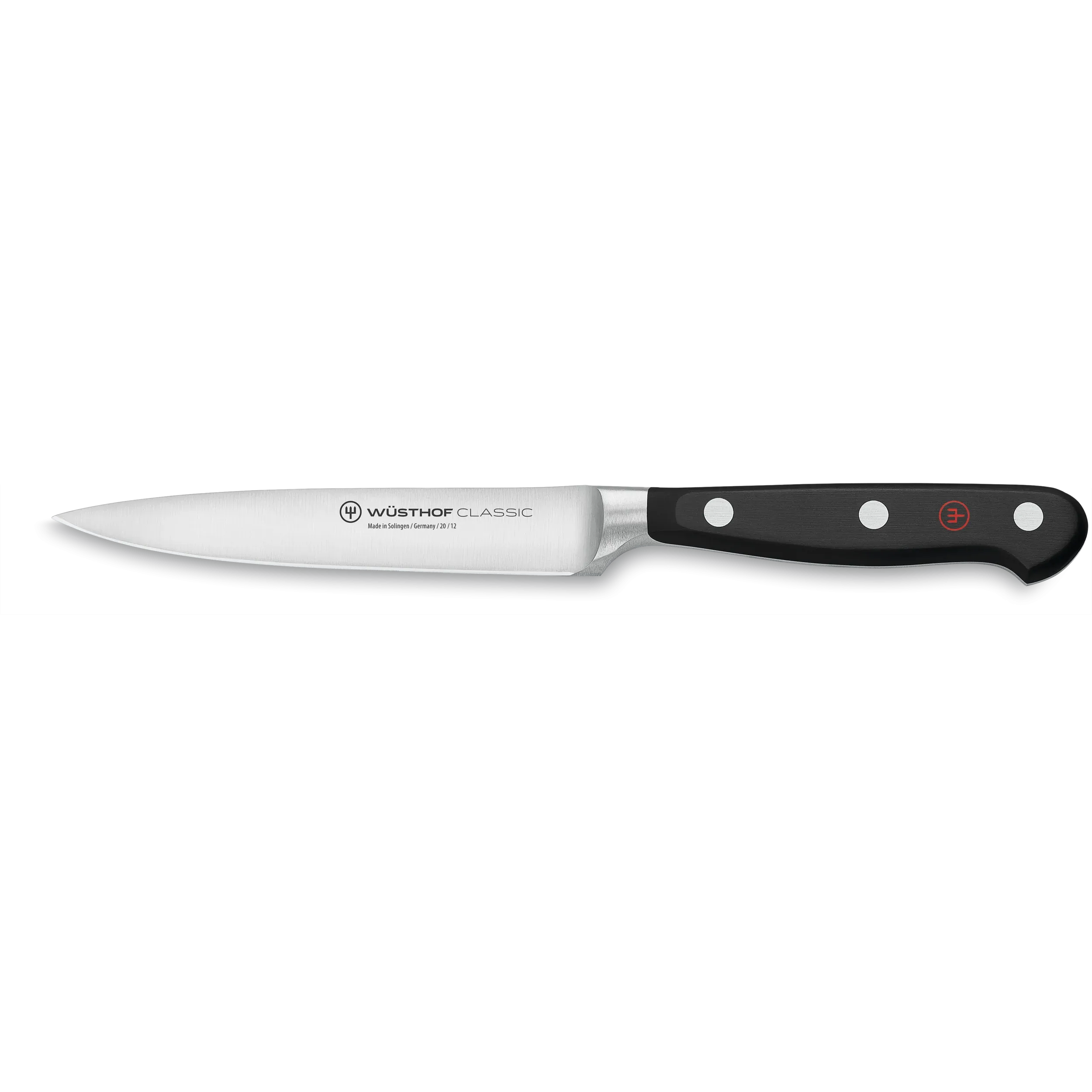 Wusthof Classic 4 1/2" Stainless Steel Utility Knife, Black