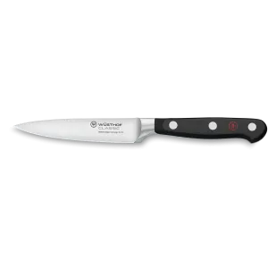 Wusthof Classic 4" Stainless Steel Paring Knife, Black