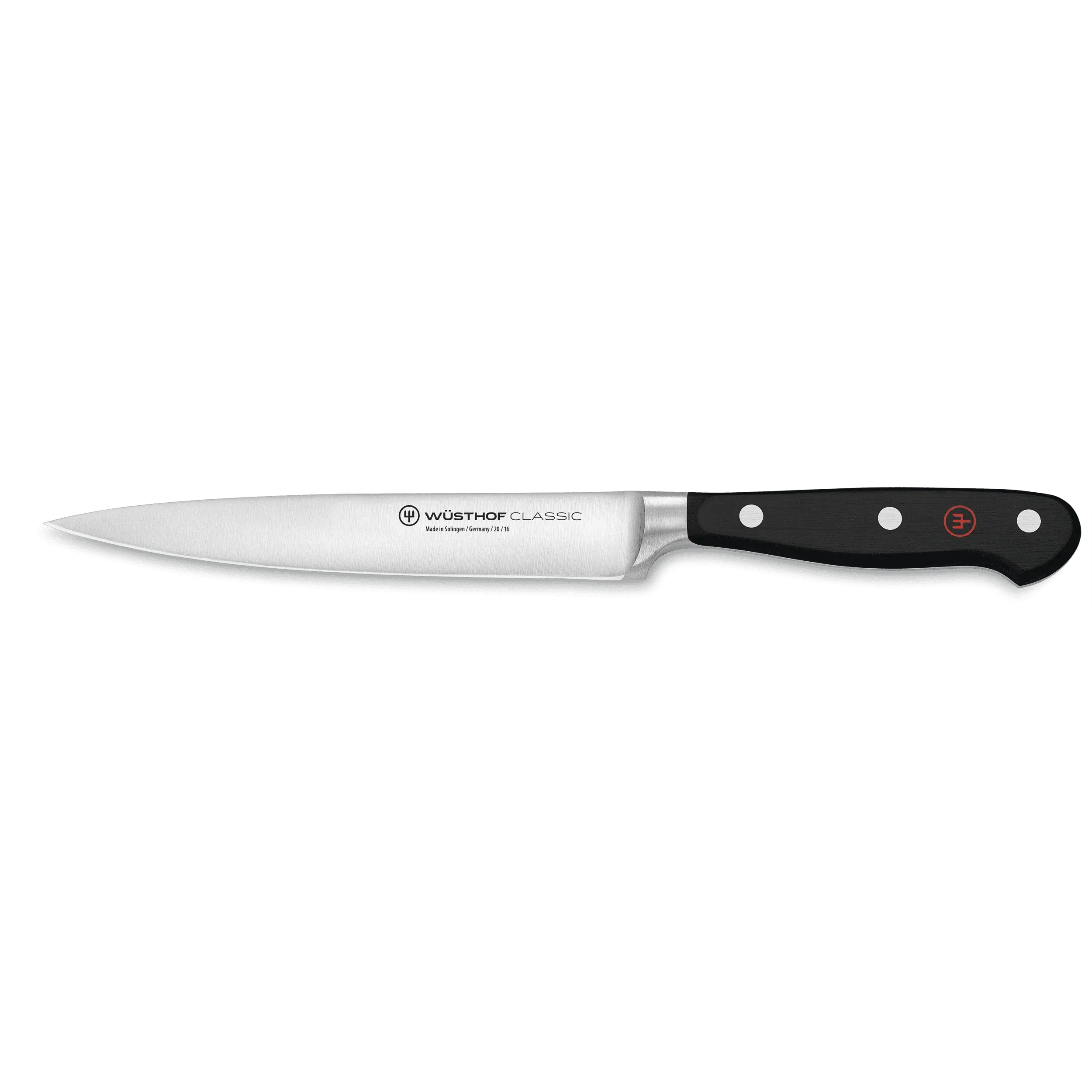 Wusthof Classic 6" Stainless Steel Utility Knife, Black