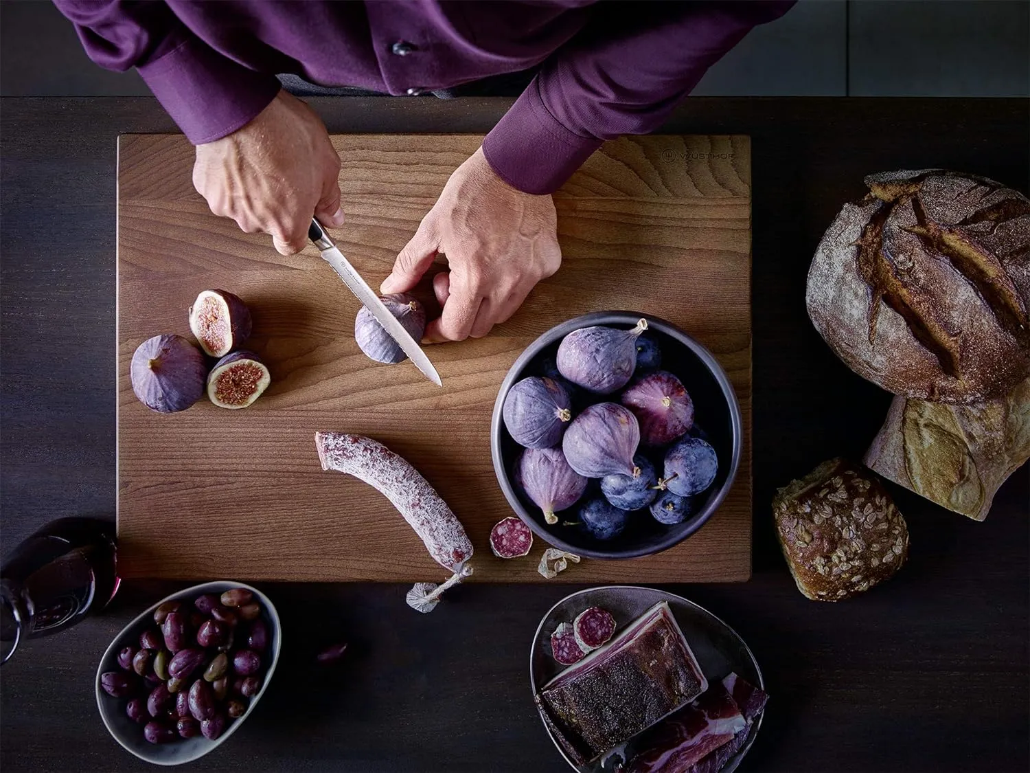 Wusthof Classic Ikon Three Piece Chef's Set | 3.5" Paring, 6" Utility, and Chef's Knife