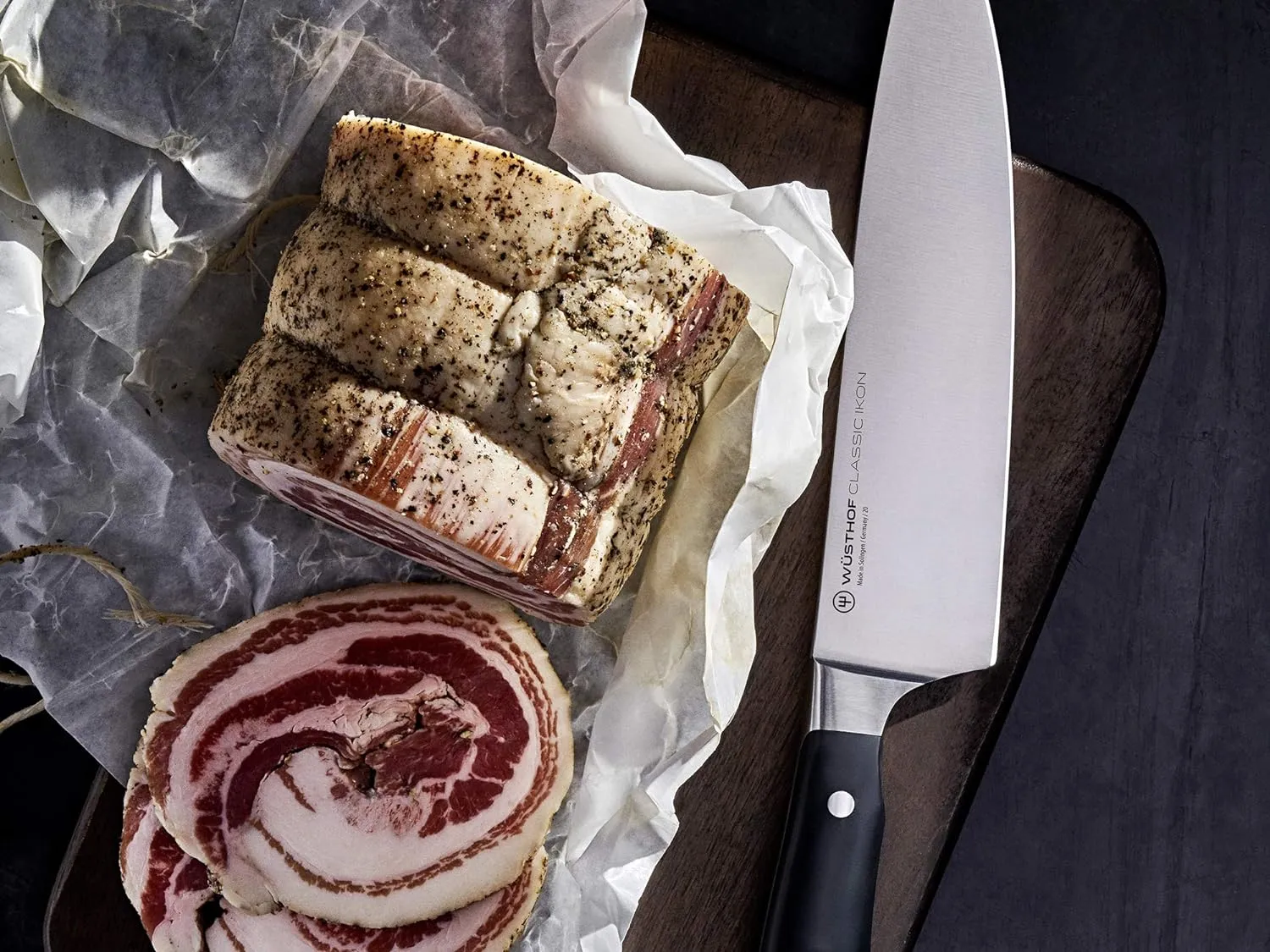 Wusthof Classic Ikon Three Piece Chef's Set | 3.5" Paring, 6" Utility, and Chef's Knife
