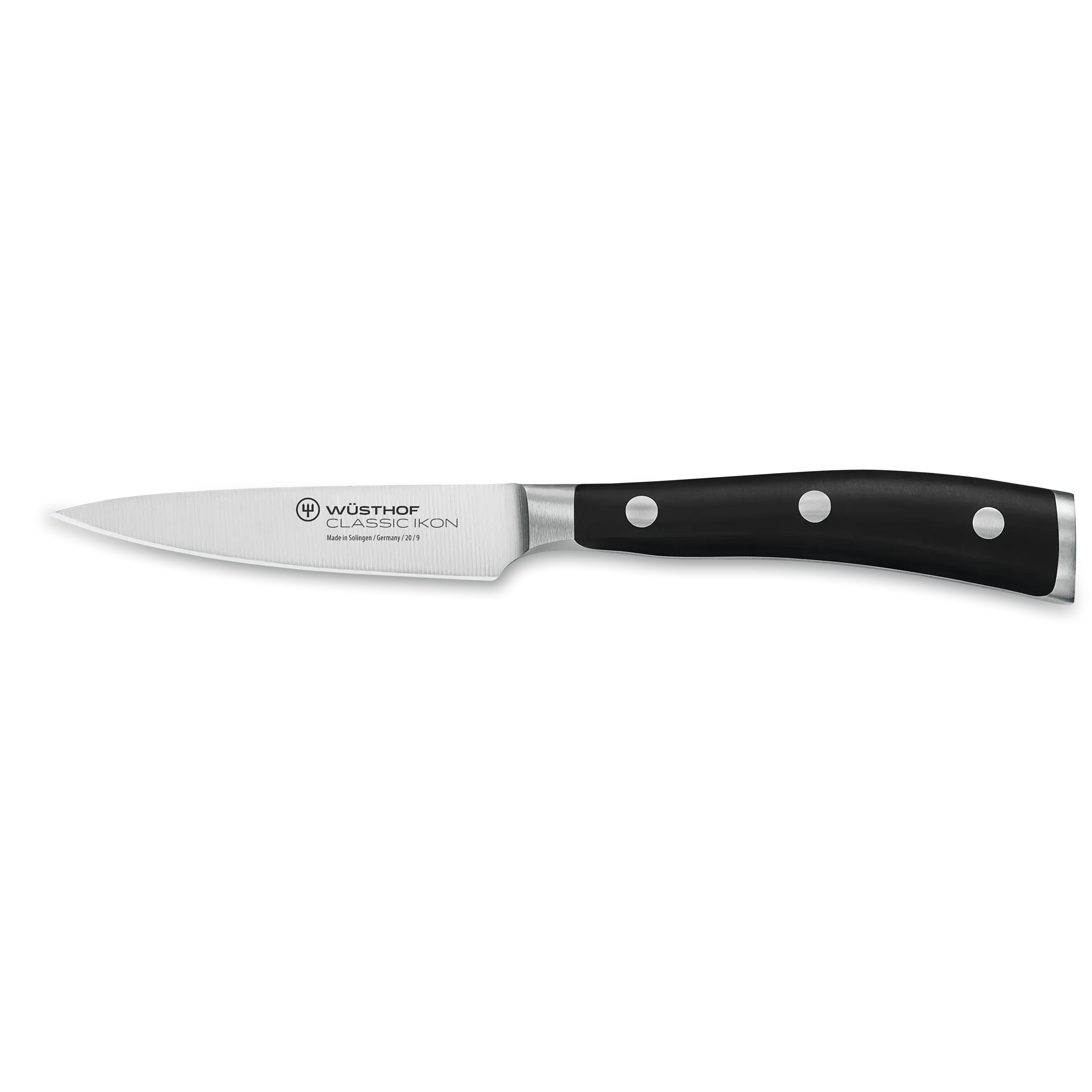 Wusthof Classic Ikon Three Piece Chef's Set | 3.5" Paring, 6" Utility, and Chef's Knife