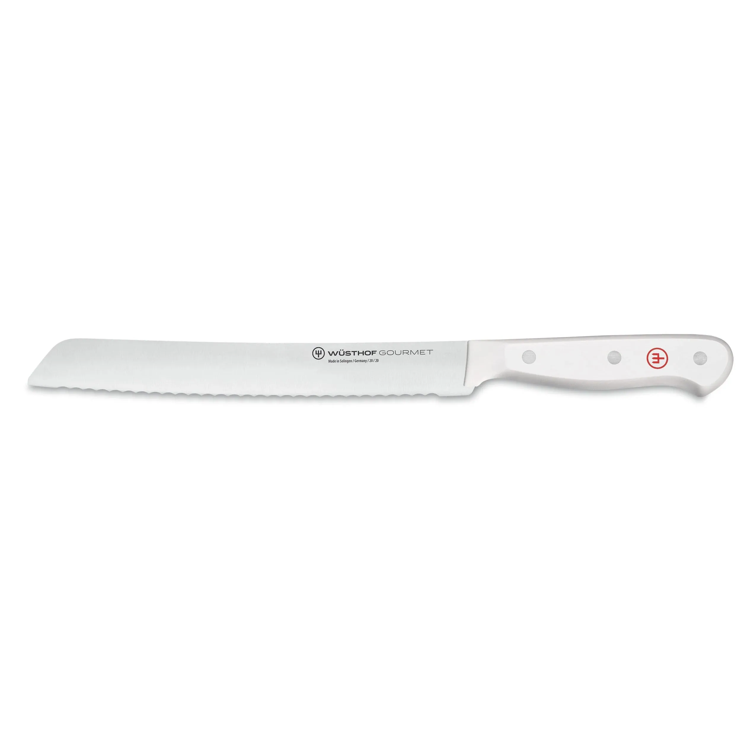 Wusthof Gourmet White Three Piece Chef's Knife Set | Stainless Steel with White Handles