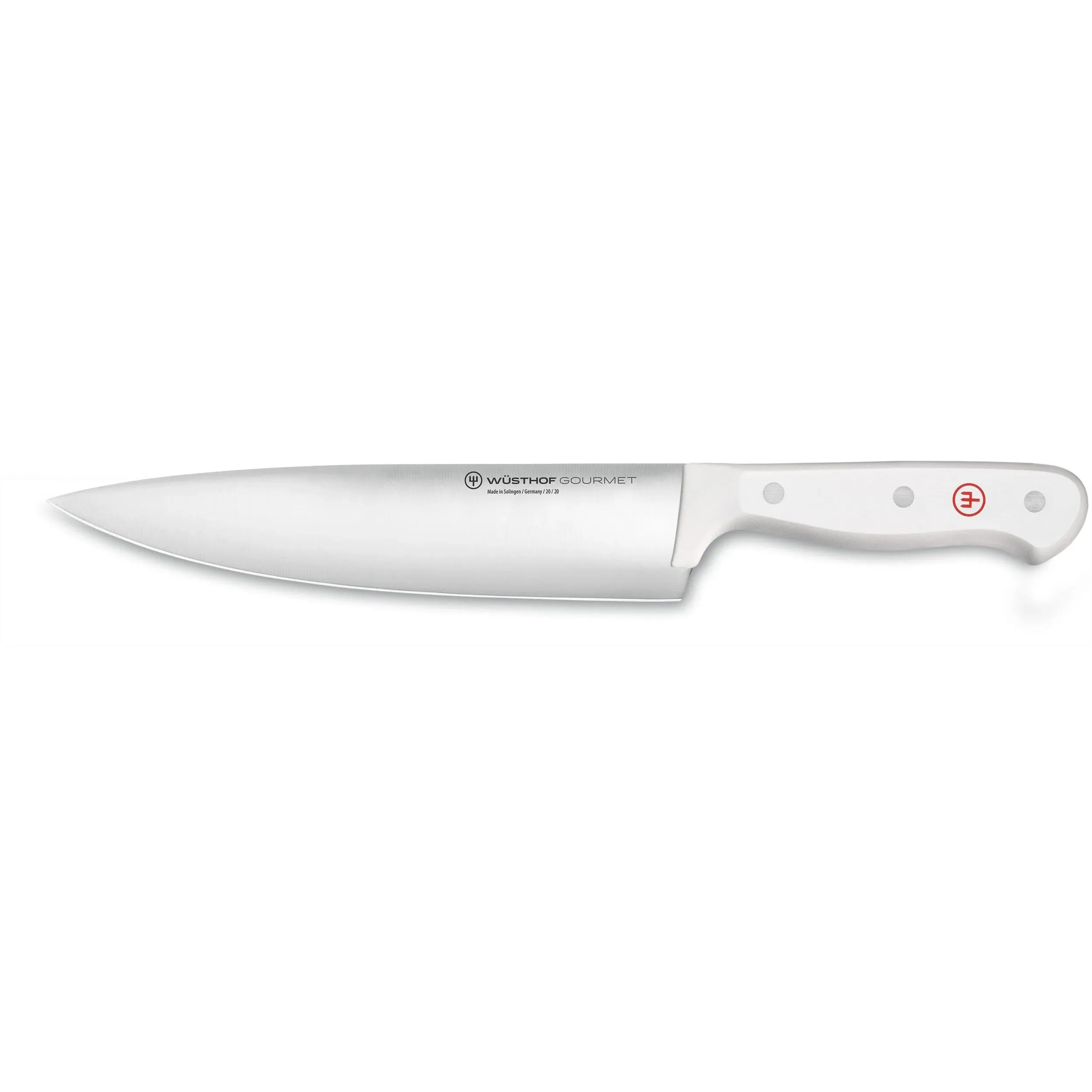 Wusthof Gourmet White Three Piece Chef's Knife Set | Stainless Steel with White Handles