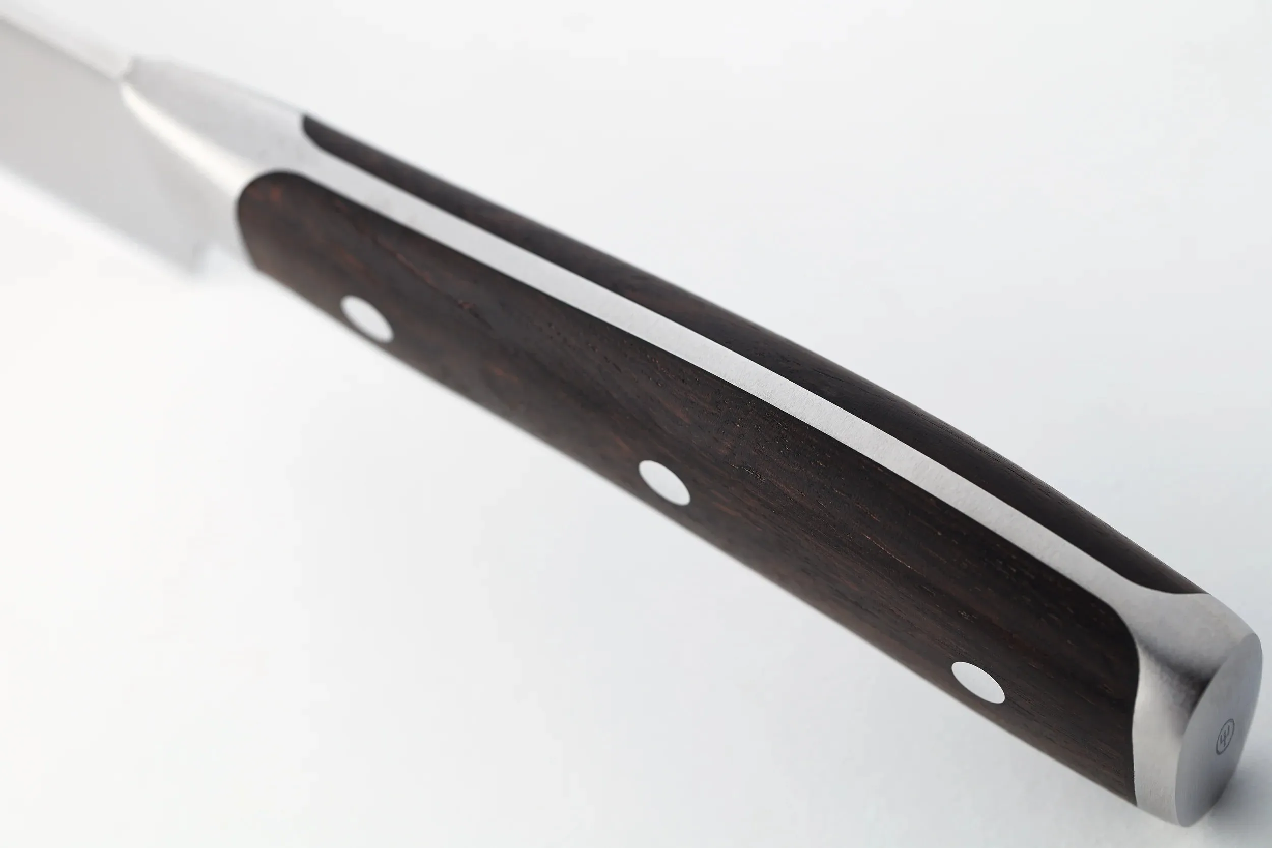 Wusthof Ikon Blackwood 6" Stainless Steel Utility Knife with Brown Handle