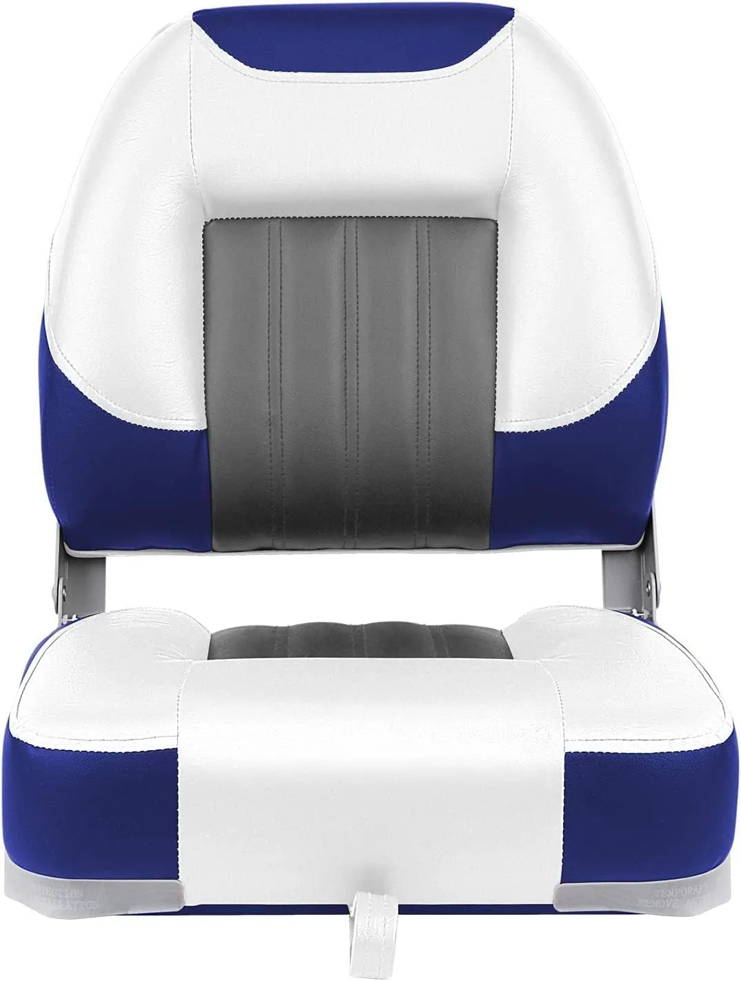 XGEAR Deluxe Low/High Back Boat Seat, Fold-Down Fishing Boat Seat
