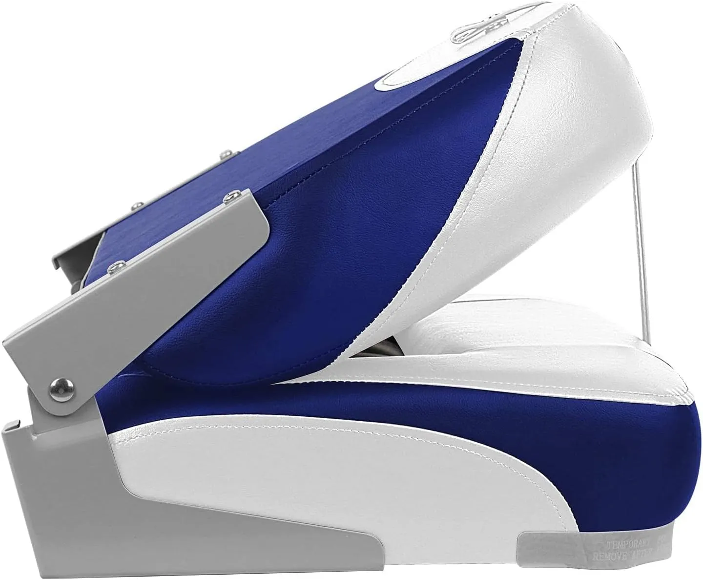 XGEAR Deluxe Low/High Back Boat Seat, Fold-Down Fishing Boat Seat