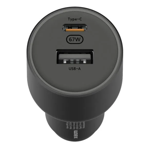Xiaomi 67W Car Charger USB-A and Type-C