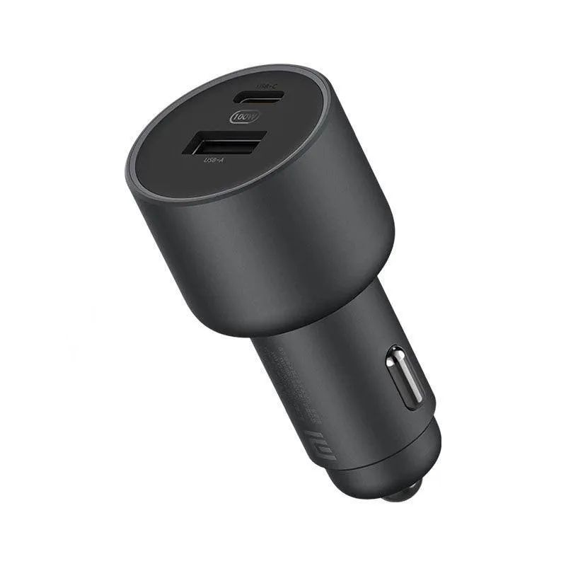 Xiaomi Mi 1A1C 100W 5A Car Charger USB C Dual Port PD QC 3.0 Fast Charging