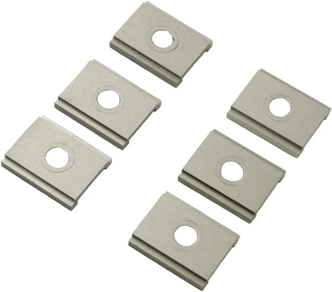 YakAttack FeelFree UniTrack Aluminum Kayak Adapter, 6 Pack, Adapter Plates only (AAP-1012-6)