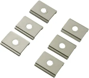 YakAttack FeelFree UniTrack Aluminum Kayak Adapter, 6 Pack, Adapter Plates only (AAP-1012-6)