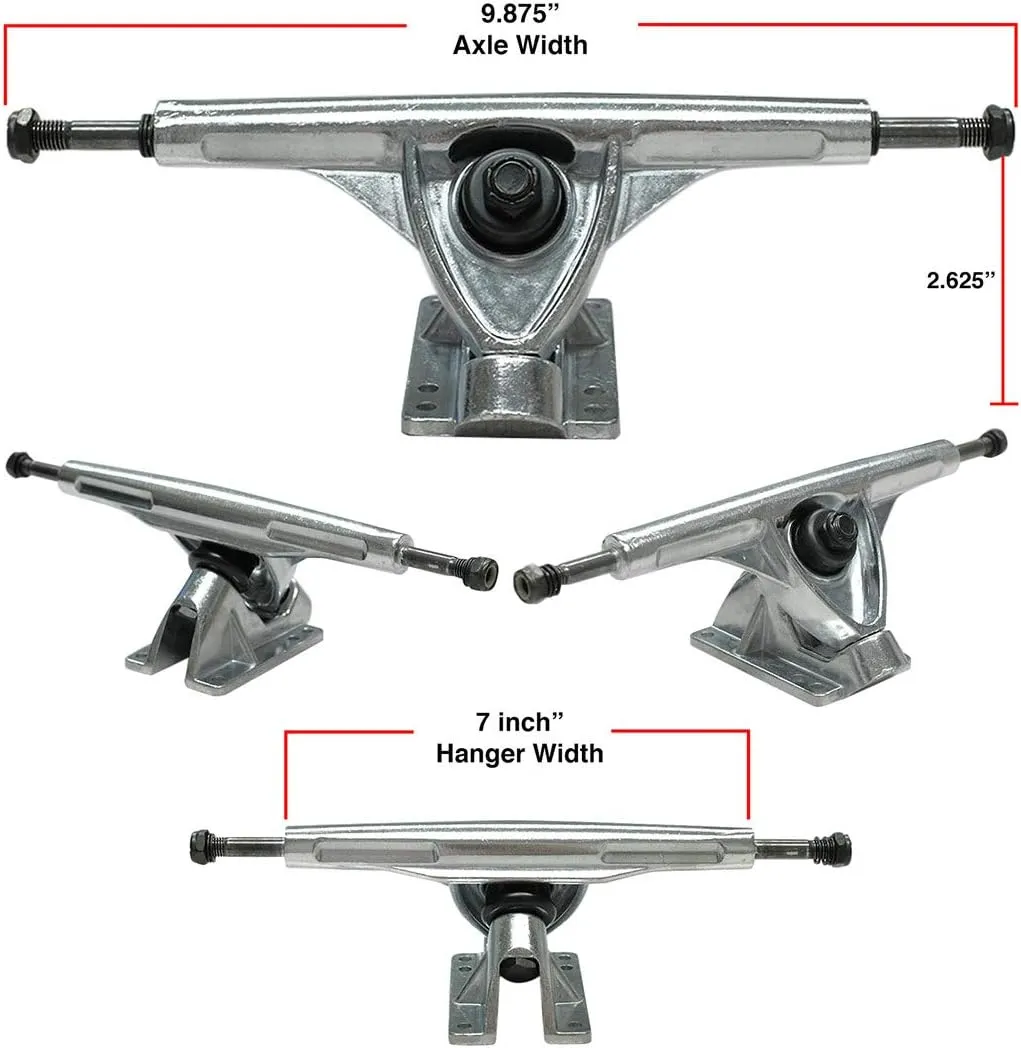 Yocaher Drop Down Longboard Complete Cruiser 41.25" x 10" w/Premium Black Grip Tape, Heavy Duty Aluminum Alloy Truck, 71mm Longboard Wheels, and ABEC-9 Bearings