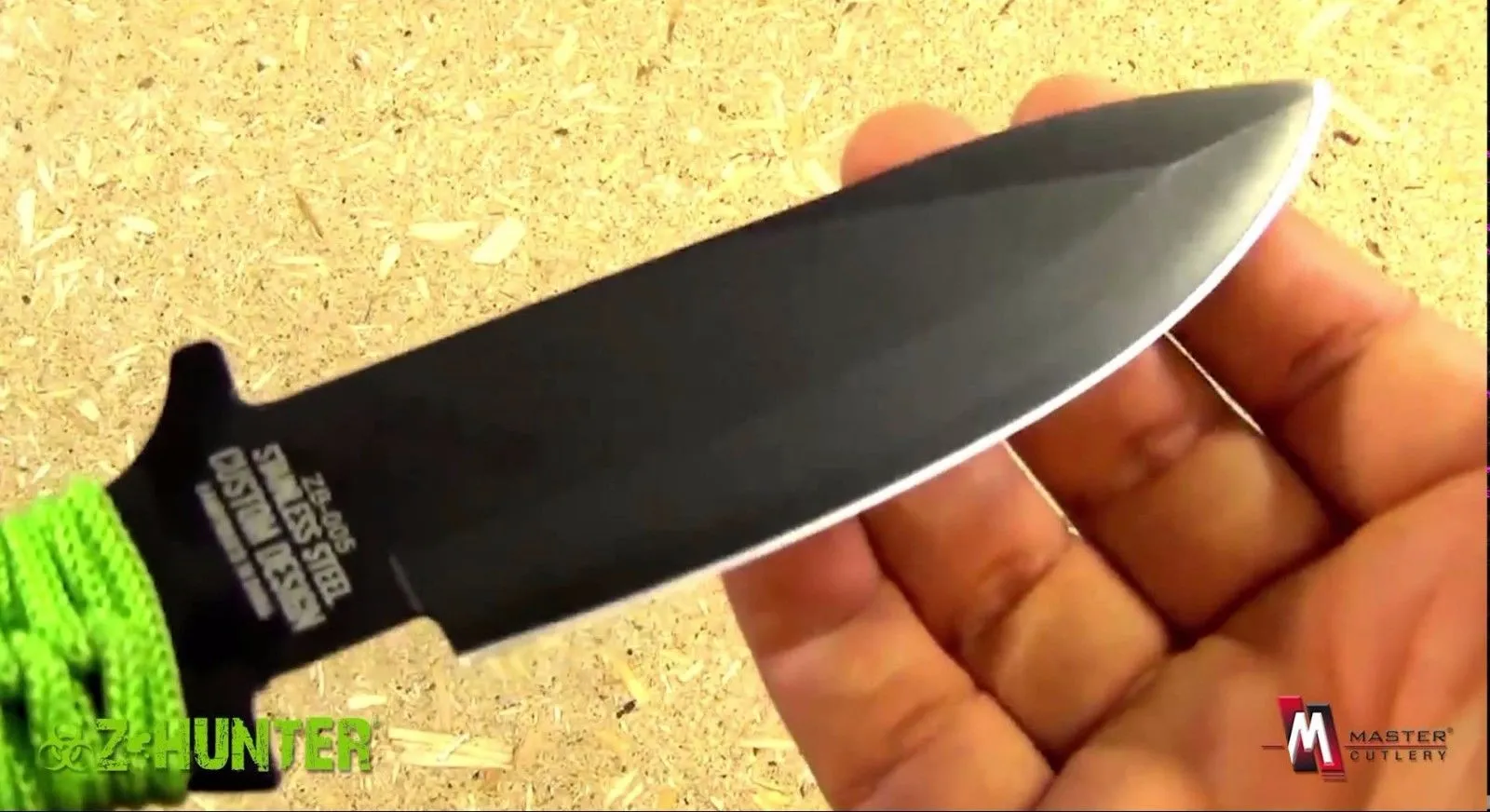 Z-Hunter Zombie Apocalypse 9" Fixed Knife W/ Fire Starter ZB005