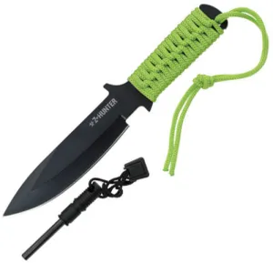 Z-Hunter Zombie Apocalypse 9" Fixed Knife W/ Fire Starter ZB005