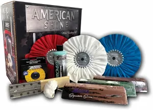ZEPHYR Custom POLISHING Products American Shine Polishing Kit with Buffing Pads and Polishing Compound, for Big Rigs, Pontoons, and Aluminum Wheels