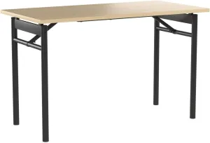 ZINUS Mare 47 Inch Black Metal Folding Desk with Water Resistant Finish, Multipurpose Folding Table, Office Workstation, Zero Assembly