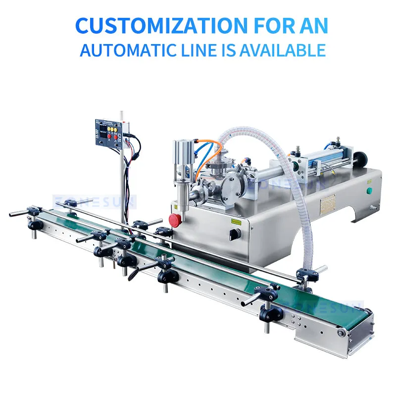 ZS-YT1 Pneumatic Piston Liquid Filler Shampoo Gel Water Wine Vinegar Coffee Oil Filling Machine