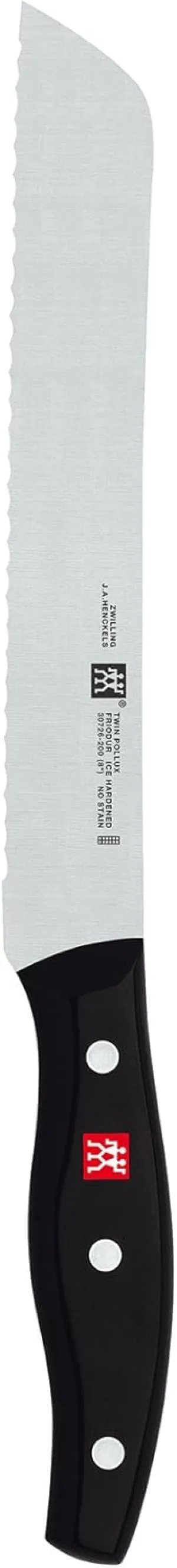 ZWILLING Twin Signature 8-inch Bread Knife, Cake Knife, Razor-Sharp, Made in Company-Owned German Factory with Special Formula Steel perfected for almost 300 Years, Dishwasher Safe,Black